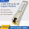 SFP to RJ45 Module 1.25Gbs SFP Optical Transceiver Copper Module For Cisco/Mikrotik/Netgear/TP-Link Ethernet Switch