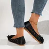 Casual schoenen 2024 vrouwen sandaal s zomer trendy vierkante teen vlinder vlinder-know low heeles dames mode massieve zoete dunne hak vrouwelijke sandalen