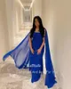 파티 드레스 바프 타페 라벤더 쉬폰 무도회 공식 사우디 아랍어 여성 드레스 긴 기차 특별 행사 나이트 클럽 가운 2024