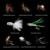 Accessories Goture 30/40/76pcs Insects Flies Fly Fishing Lures Waterproof Fly Box Dry/Wet Flies Nymphs Flies Streamer Flies Trout Bass Lure