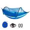 Camp Furniture Single size 270*140cm Light Weight Portable Outdoor Camping Nylon Fabric Travel POP up Mosquito Net Hammock Y240423