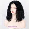 Wigs de mode en gros cheveux pour femmes perruque avant perruque pour femmes petits rouleaux de division du milieu long couvercle afro