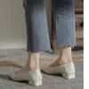 Chaussures décontractées printemps et automne en cuir authentique pour femmes confortables à la mode durable élégante tendance légère