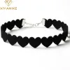 Necklaces XIYANIKE Black Lace Choker Necklace Women Velvet Choker Love Heart Necklaces Chocker tattoo collares Collie ras de cou N662