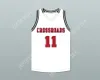 Niestandardowy numer nazwy męski/dzieci Shareef O'Neal 11 Crossroads School Roadrunners White Basketball Jersey 2 Top zszyte S-6xl