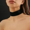 Necklaces IngeSight.Z 5pcs/set Gothic Black Wide Korean Velvet Choker Necklace for Women Sexy Party Short Necklace Christmas Jewelry Gift