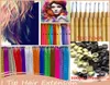 Whole 1603940cm Women Long Straight Grizzly Micro Loop Ring Feather Hair Extensions Hairpiece Multicolor Grizzly Mixed Col4352151