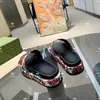 Luxury and Comfortable Embroidered Rose Print Sandals High Quality Designer Womens Flat Heel Thick Sole Sheepskin Casual Style Sizes 35 to 41 42 43