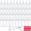 Bouteilles 50pcs 10 ml / 20 ml / 30 ml / 50 ml / 100 ml Plastique complexe Mottes applicateurs avec capuchon de torsion pour les huiles à cheveux Liquide de maquillage de lotion