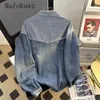 Herrenjacken Frühling Autumn Retro Nische Denim Jacke Mode gewaschener verzweifelter lässiger Arbeitspeudie Männer tops männliche Kleidung