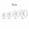 Earrings New 925 Sterling Silver 3MM Thick 3/4/5/6CM Hoops Earrings For Women Luxury Quality Jewelry Accessories 2023 Trend Free Shipping