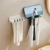 Heads Wallmounted Storage Rack Multipurpose Toothbrush Holder Save Space Ease Of Use Wallmounted Toothbrush Holder With Storage