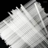 Engångskoppar sugrör 100 st plast drickande transparent individuellt förpackad tjock paille strohhalm aus plastik