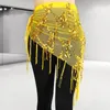 STAGE Wear Women Fashion Belt Couverture Costumes de danse du ventre paillettes Tassel Hip Scarf Dancing Chain