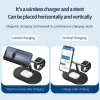 充電器22w 3 in 1 iPhone 12 13 14 Pro Max Mini Apple Watch SE Airpods Profast Charging Dockステーションの磁気ワイヤレス充電器スタンド