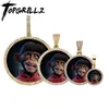 TOPGRILLZ Oversize Large/Small Round Custom Po NFT Necklace For Digital art and Cryptoart Couple Pendant Hip Hop Jewelry Gift 240409