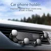 Mobiltelefonfästen innehavare Gravity Car Phone Holder Air Ventlet Clip Universal Phone Mount för bilstöd Telefonens mobiltelefonhållare i bilen ny Y240423