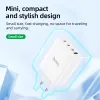 Chargers Hoco EU Plug Gan PD100W Быстрая зарядка 4 порта Зарядное устройство для MacBook ноутбук PD QC USB C Adapter Adapter для iPhone 14 Pro Max