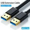 Akcesoria 1M2M USB do USB Exter Cable USB Mężczyzna do mężczyzny USB 3.0 2.0 Extender dla Radiator Hard Disk Box Poles