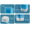 Processors Portable Washing Hine Underwear with Drain Bucket Socks Clothes Washer Camping Folding Mini Washing Hine Home Appliance