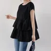 Blouses pour femmes Matakawa Ruffles ShirtsBlouses Femmes Tops Solide sans manches Japonais Blusas Mujer Elegant Vintage Sweet Camisas