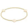 Strands Vlen Cross Charm Bracciale per donne Gioielli elastici 18 k perle placcate oro braccialetti Dievi Pulseras Femme