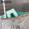 Slippers 2024 canvas plat bodem dames ronde teen open sandalen zomer comfort vakantie vrijetijds vrijetijds mie gemengde kleur