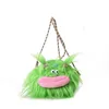 Dessin animé petit monstre en peluche crossbody sac 2024 créatif sacs d'épaule mignon sacs de sac à dos kawaii 240415