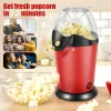 Friteuse 1200W Elektrische popcornmaker Mini Popcorn Machine Gezond Hot Air OilFree Corn Popcorn Snack Maker voor thuisbioscoopkeukengereedschap