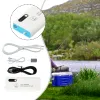 Accessoires Pompe à air portable et puissante Aerator USB avec batterie au lithium pour la pêche nocturne et le seau d'appâts vivants