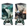 Adesivos jogos de batalha de batalha 2042 capa de adesivo de pele xsx para Xbox Series X Console e 2 controladores Xbox Seriesx Skin Skiny Vinyl