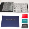 Racks Coins Collection Book 10 페이지 240 포켓 투명 PVC 다목적 우표 기념 가정용 소모품 코인 스토리지 앨범