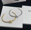 Womens Bangle Simple Designer Knotting Bracelet Bangles Wristband Luxury Gold Cuff For Women Fashion Gold Open Bracelets Jewelry 925 Silver Lovers Wedding Gifts -3