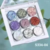 Glitter per unghie Aurora Opal Art Lights 9 Colori Solido Flake di cristallo sottile Sfregatura su polvere Pigment Giappone in stile coreano Manicure fai da te