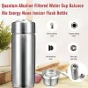 Purificateurs Microélectrolyse Energy Health Cup en acier inoxydable quantique alcaline filtrée à eau tasse d'énergie ionizer la bouteille de santé 400 ml