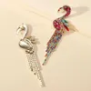 Bengelen kroonluchter mode vogel tassel decor lange bengeld statement oorbellen voor vrouwen boho flamingo luxe ontwerp feestje sieraden accessoires cadeau d240323