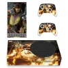 Autocollants Nouveau jeu Mortal Kombat Skin Sticker Decal Cover pour la console Xbox Series S et 2 contrôleurs Slim Skin Sticker Vinyl