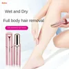 Tragbarer Mini Electric Epilator Gesichtsbehaarung Schmerzloser Haarentfernung Bikini Trimmer wiederaufladbare Epilator für Frauen 240416