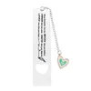 Gravure en acier inoxydable Bookmark Love Hollow Teacher's Day Gift Student Lire Accessoires Souvenirs