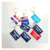 Outra festa de evento fornece a eleição dos EUA 2024 Decoração de casa pendente Trump Slogan Slogan Keychain Drop Delivery Garden Festive Dhyon