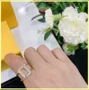Frauen Luxurys Designerringe Diamant F Ring Engagements für Frauen Liebesring Designer Schmuck Silber Gold Ring Großhandel