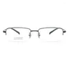 Solglasögonramar 54mm Pure Titanium Men's Glasses Frame Square Eyeglasse Lätt Myopia Hyperopia Progressiv recept