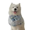 Accessoires Samoyed mittel- und großer Hund Bandana Slobber Schal Labber Hund Slobber Bib Schmuck Haustier niedlich Lätzchen