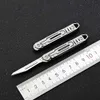 Keychain Small Exacto Knife Mini EDC Pocket Utility Knives Letter Opener Kuvert Slitter Byt ut rakkniv Blad Box Cutter