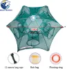 Accessories Folded Portable 20 Holes Fishing Net Network Casting Crayfish Catcher Shrimp Minnow Crab Baits Trap Cages Mesh Fish Nets China