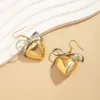 Kolczyki naszyjne Zestaw stylowe biżuteria serce Bownot w kształcie kolczyki/naszyjnik Miłość Akcesorium tematyczne na codzienne zużycie i specjalne okazje