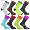 Chaussettes pour hommes de haute qualité pour hommes et chaussettes pour femmes utilisées pour le cyclisme de vélo de montagne sportif fonctionnant YQ240423