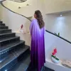 Roupas étnicas Aligaia Mulheres cetim Batwing Sleeve Party Dress Moda Galabia Islâmica Jalabiyat Ramadan Kuwait Kaften