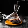 Regalo decanter in vetro in cristallo di alto grado 360 Tumbler rotante rotante 1500 ml separatore di vino whisky whisky vino bottiglia per la famiglia 240410