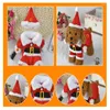 Dog Apparel Pet Christmas Clothes Santa Claus Hat Fashion Funny Standing Costume